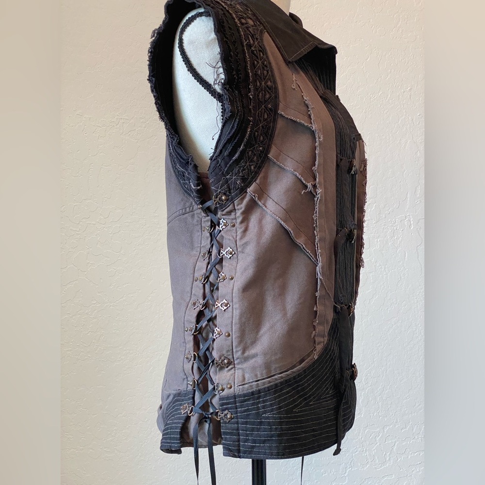 Phoenix Rising Artists unisex vest / festival Burning Man style - Picture 5 of 13